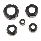 Maxbell 5Pcs Black ER25UM Collet Clamping Nut for CNC Milling Chuck Holder Lathe