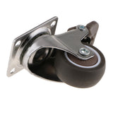Maxbell 4Pcs Heavy Duty Swivel Bearing Caster Wheels Rubber Base with Top Plate 1.5"