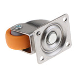 Maxbell 4x Nylon All Swivel Caster Wheels Plate Caster for Trolleys Wheel Orange 1"