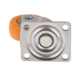 Maxbell 10x Nylon All Swivel Caster Wheels Plate Caster for Trolleys Orange 32mm