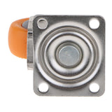 Maxbell 10x Nylon All Swivel Caster Wheels Plate Caster for Trolleys Orange 38mm