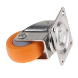 Maxbell 10x Nylon All Swivel Caster Wheels Plate Caster for Trolleys Orange 38mm
