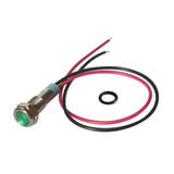 Maxbell 2pcs 6mm LED Indicator Light Waterproof Signal Pilot Dash Lamp DC 6V Green