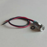 Maxbell 5pcs 6mm LED Metal Indicator Light Waterproof Signal Pilot Dash Lamp 6V