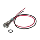 Maxbell 5pcs 6mm LED Metal Indicator Light Waterproof Signal Pilot Dash Lamp 6V