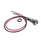 Maxbell 5pcs 6mm LED Metal Indicator Light Waterproof Signal Pilot Dash Lamp 6V