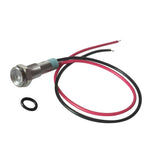 Maxbell 5pcs 6mm LED Metal Indicator Light Waterproof Signal Pilot Dash Lamp 6V