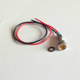 Maxbell 5pcs 6mm LED Metal Indicator Light Waterproof Signal Pilot Dash Lamp 6V