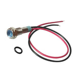 Maxbell 3pcs 6mm LED Indicator Light Waterproof Signal Pilot Dash Lamp DC 6V Blue