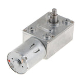 Maxbell DC12V Metal Turbo Worm Gear Speed Reducer Motor Geared Motor 3-55rpm 76.8x32x25.2mm 10rpm