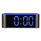 Maxbell LED Mirror Alarm Clock Night Light Digital Clock Snooze Blue+Blue - Aladdin Shoppers