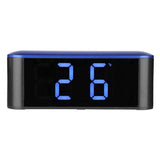 Maxbell LED Mirror Alarm Clock Night Light Digital Clock Snooze Blue+Blue - Aladdin Shoppers