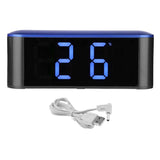 Maxbell LED Mirror Alarm Clock Night Light Digital Clock Snooze Blue+Blue - Aladdin Shoppers