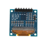 Maxbell 0.96 Inch SPI IIC 128X64 OLED LCD LED Display Module for Arduino Yellow+Blue - Aladdin Shoppers