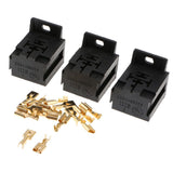 Maxbell 3pcs Automotive Auto Relay Double Socket 40A 5PIN with 15pcs Terminals - Aladdin Shoppers