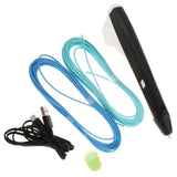 Maxbell 3D Printing Drawing Pen Crafts Modeling PLA/PCL Filament LED Display Black - Aladdin Shoppers