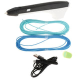 Maxbell 3D Printing Drawing Pen Crafts Modeling PLA/PCL Filament LED Display Black - Aladdin Shoppers