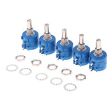 Maxbell 1Pcs 3590S Rotary 10 Turns Multiturn Potentiometer Adjustable Resistor 100R - Aladdin Shoppers