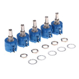Maxbell 1Pcs 3590S Rotary 10 Turns Multiturn Potentiometer Adjustable Resistor 500R - Aladdin Shoppers