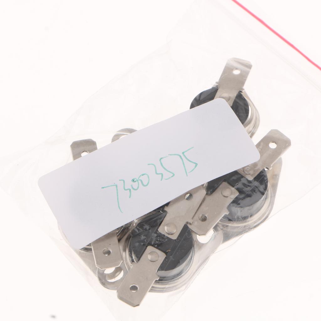 Maxbell 5 Pieces KSD301 40-65 Celsius Normal Open Temperature Switch 10A 250V 65℃