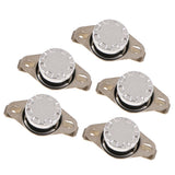 Maxbell 5 Pieces KSD301 40-65 Celsius Normal Open Temperature Switch 10A 250V 65℃