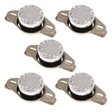 Maxbell 5 Pieces KSD301 40-65 Celsius Normal Open Temperature Switch 10A 250V 65℃