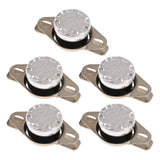 Maxbell 5 Pieces KSD301 40-65 Celsius Normal Open Temperature Switch 10A 250V 65℃