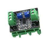 Maxbell Current to Voltage Module 4-20mA to 0-10V Isolation Transmitter Signal Converter with Green Base