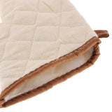 Maxbell Heat Resistant Grilling Cooking Gloves Oven Mitts BBQ Tool Beige