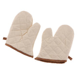 Maxbell Heat Resistant Grilling Cooking Gloves Oven Mitts BBQ Tool Beige