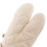 Maxbell Heat Resistant Grilling Cooking Gloves Oven Mitts BBQ Tool Beige