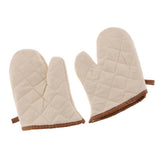 Maxbell Heat Resistant Grilling Cooking Gloves Oven Mitts BBQ Tool Beige