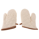 Maxbell Heat Resistant Grilling Cooking Gloves Oven Mitts BBQ Tool Beige