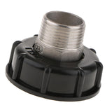 Maxbell 1000L IBC Water Tote Tank Adapter Hose Cap 60mm 1Inch Outside/4 Extra Thread