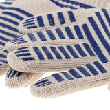 Maxbell 1 Pair of Double Layer Thickened Cotton High Temperature ResistantGloves BBQ