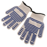 Maxbell 1 Pair of Double Layer Thickened Cotton High Temperature ResistantGloves BBQ