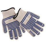 Maxbell 1 Pair of Double Layer Thickened Cotton High Temperature ResistantGloves BBQ
