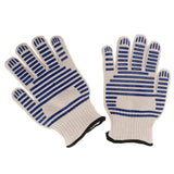 Maxbell 1 Pair of Double Layer Thickened Cotton High Temperature ResistantGloves BBQ