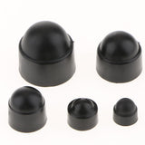 Maxbell 50 Pieces M5 M6 M8 M10 Nut & Bolt Dome Cover Caps Hex Plastic Black - Aladdin Shoppers