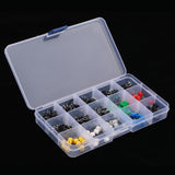 Maxbell Maxbell 150pcs Momentary Tactile Push Button Micro Switch Miniature 7-Color 6x6x16