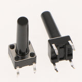 Maxbell Maxbell 150pcs Momentary Tactile Push Button Micro Switch Miniature 7-Color 6x6x16