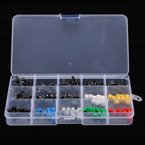 Maxbell Maxbell 150pcs Momentary Tactile Push Button Micro Switch Miniature 7-Color 6x6x16