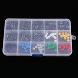 Maxbell Maxbell 150pcs Momentary Tactile Push Button Micro Switch Miniature 7-Color 6x6x16