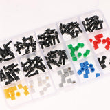 Maxbell Maxbell 150pcs Momentary Tactile Push Button Micro Switch Miniature 7-Color 6x6x16