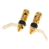 Maxbell 2pcs Speaker Banana Plug Jack Amplifier Terminal Binding Post Socket Connector Black - Aladdin Shoppers