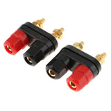 Maxbell 2pcs Dual 4mm Banana Plug Jack Socket Binding Post For Speaker Amplifier Terminal - Aladdin Shoppers