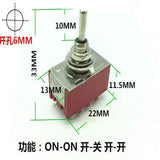 Maxbell 1 Pieces 2A250V 5A125V MTS-402 Position Terminal Latching Mini Toggle Switch 6mm - Aladdin Shoppers