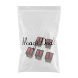 Maxbell 5 Pieces 6Pin 15A250V 20A125V Red Button ON/OFF Double Rocker Toggle Switch - Aladdin Shoppers