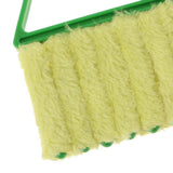 Maxbell Venetian Blind Shutter Brush Window Air Conditioner Duster Dirt Cleaner  Green Handle + Yellow Brush