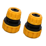 12mm to 16mm Water Hose Pipe Connector Connection Fitting Adapter, Pack of 2